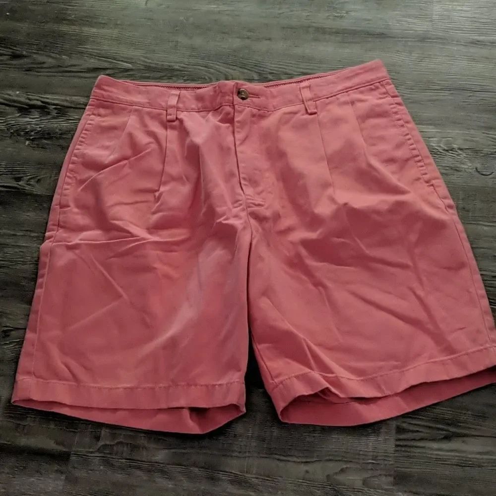 NAUTICA mens classic fit salmon color shorts Sz 34